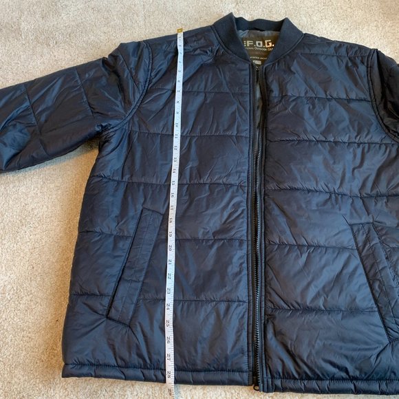 London Fog Puffer Jacket, Navy, XL - Picture 7 of 8